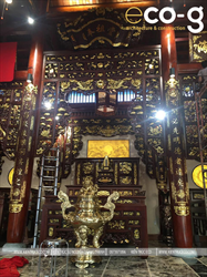 Thiết kế thi công nội - ngoại thất nhà thờ tổ ở Hưng Yên